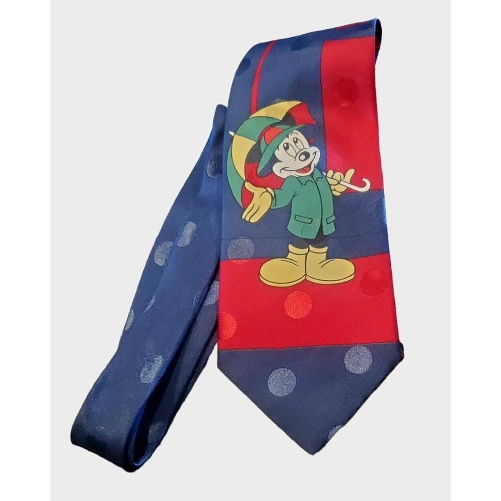 Disney Men's Necktie Mickey Mouse Mickey Unlimited Polyester Italy